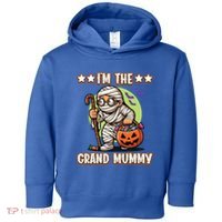IM The Grand Mummy Halloween Mummy Grandma Great Gift Toddler Hoodie thumb 0