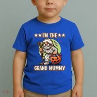IM The Grand Mummy Halloween Mummy Grandma Great Gift Toddler T-Shirt thumb 2