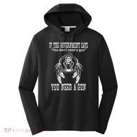 If The Government Says You DonT Need A Gun You Need A Gun Performance Fleece Hoodie thumb 0