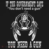 If The Government Says You DonT Need A Gun You Need A Gun Tall Sweatshirt thumb 2