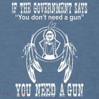 If The Government Says You DonT Need A Gun You Need A Gun Garment-Dyed Sweatshirt thumb 2