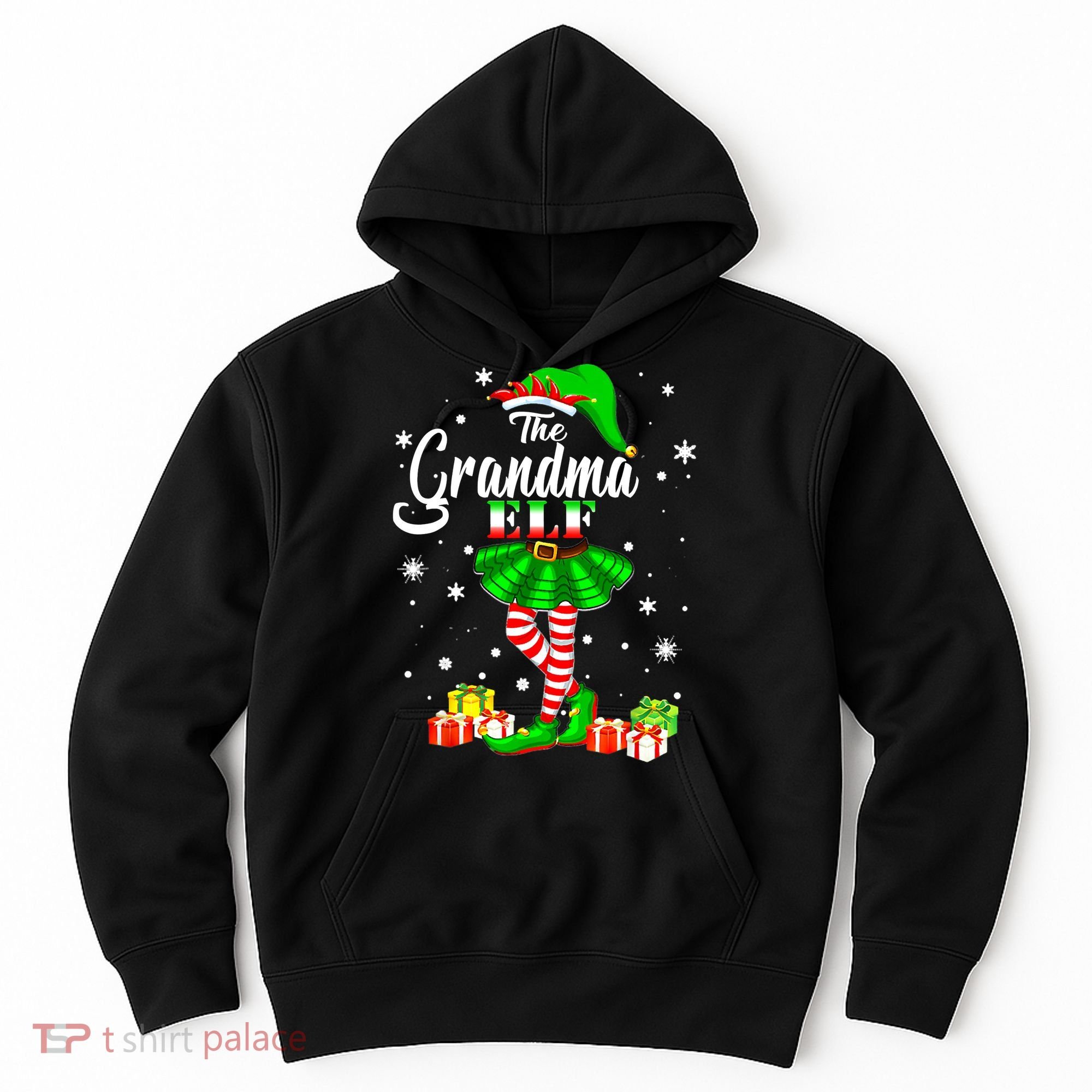 I'm The Grandma Elf Matching Family Christmas Party Hoodie