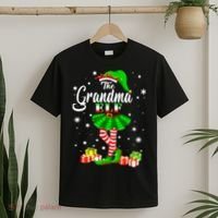 I'm The Grandma Elf Matching Family Christmas Party T-Shirt thumb 2
