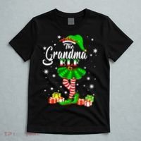 I'm The Grandma Elf Matching Family Christmas Party T-Shirt thumb 5