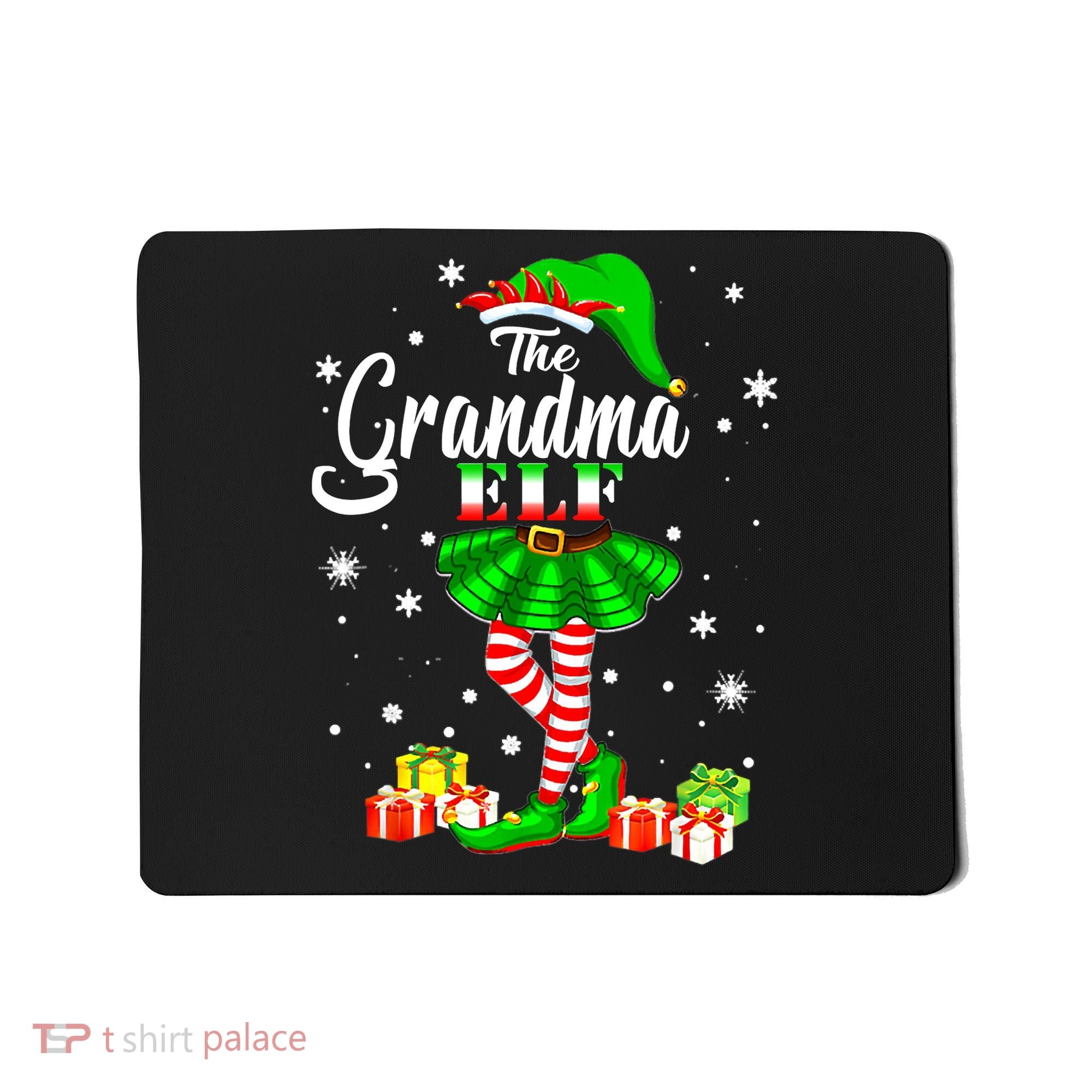 I'm The Grandma Elf Matching Family Christmas Party Mousepad