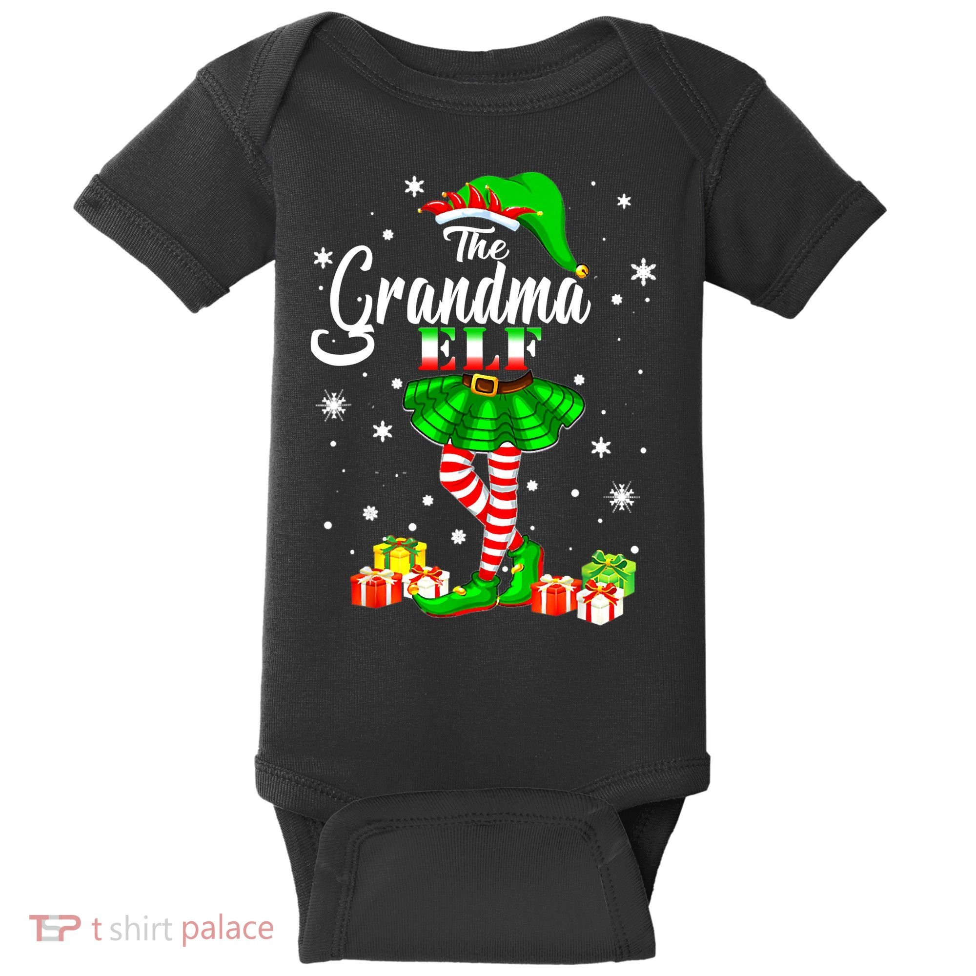I'm The Grandma Elf Matching Family Christmas Party Baby Bodysuit