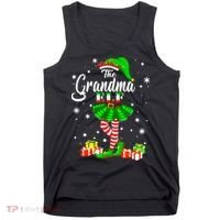 I'm The Grandma Elf Matching Family Christmas Party Tank Top thumb 0