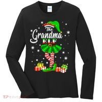 I'm The Grandma Elf Matching Family Christmas Party Women's Long Sleeve Shirt thumb 0