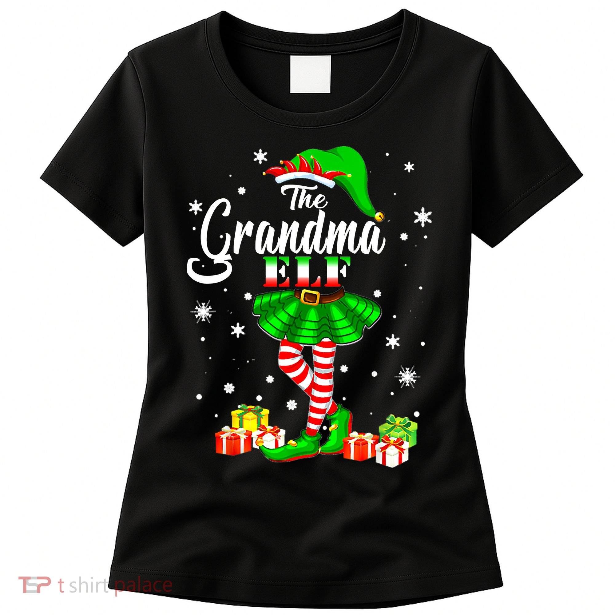 I'm The Grandma Elf Matching Family Christmas Party Women's T-Shirt