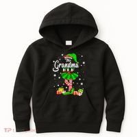 I'm The Grandma Elf Matching Family Christmas Party Kids Hoodie thumb 0
