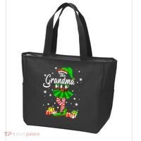 I'm The Grandma Elf Matching Family Christmas Party Tote Bag thumb 3