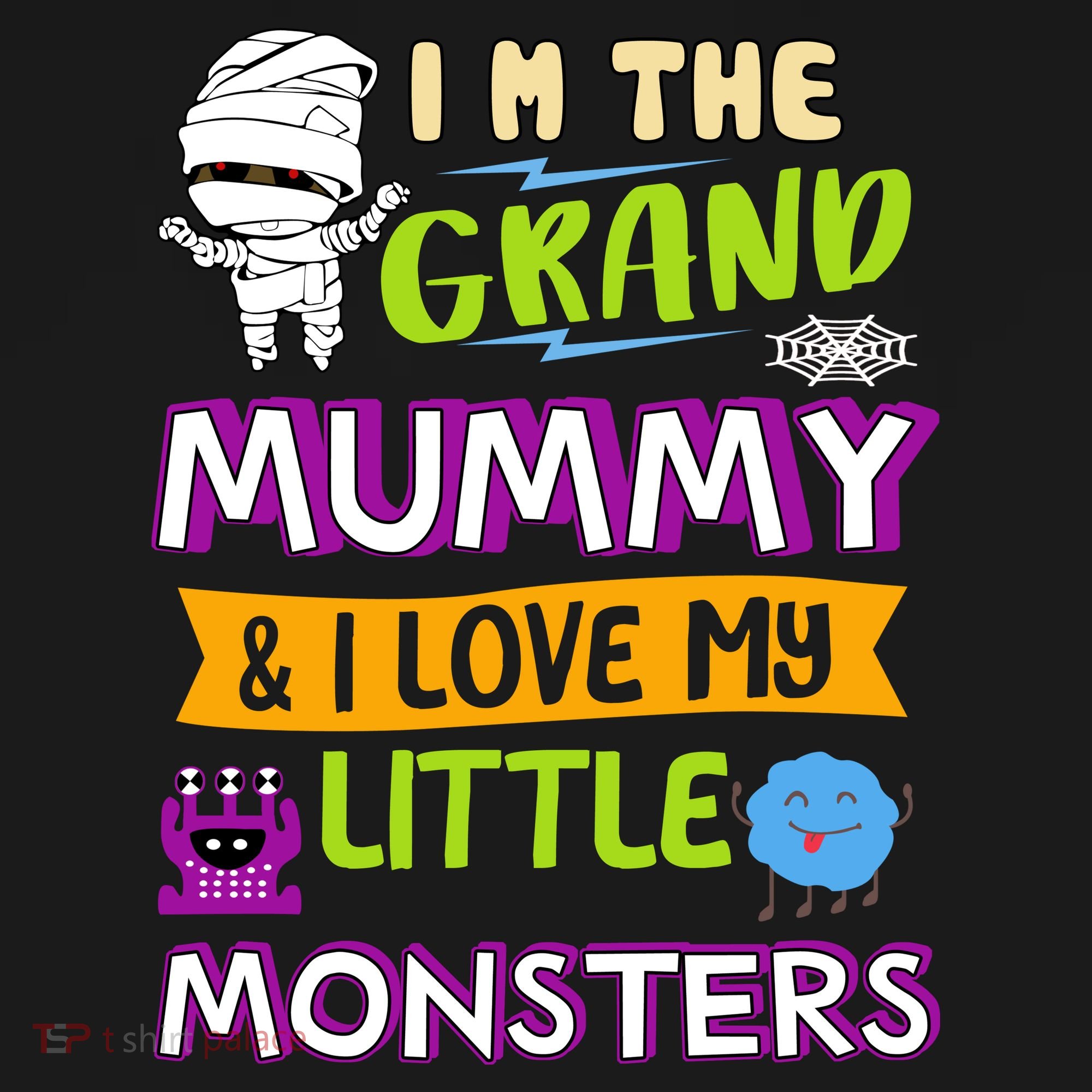 I'm The Grand Mummy & I Love My Little Monsters Hoodie