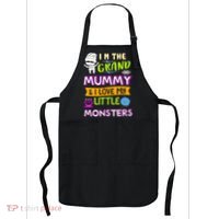 I'm The Grand Mummy & I Love My Little Monsters Apron thumb 0