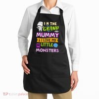 I'm The Grand Mummy & I Love My Little Monsters Apron thumb 2
