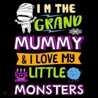 I'm The Grand Mummy & I Love My Little Monsters Coffee Mug thumb 5