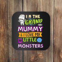 I'm The Grand Mummy & I Love My Little Monsters Coaster thumb 0