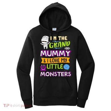 I'm The Grand Mummy & I Love My Little Monsters Women's Hoodie