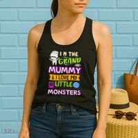 I'm The Grand Mummy & I Love My Little Monsters Women's Tank Top thumb 2