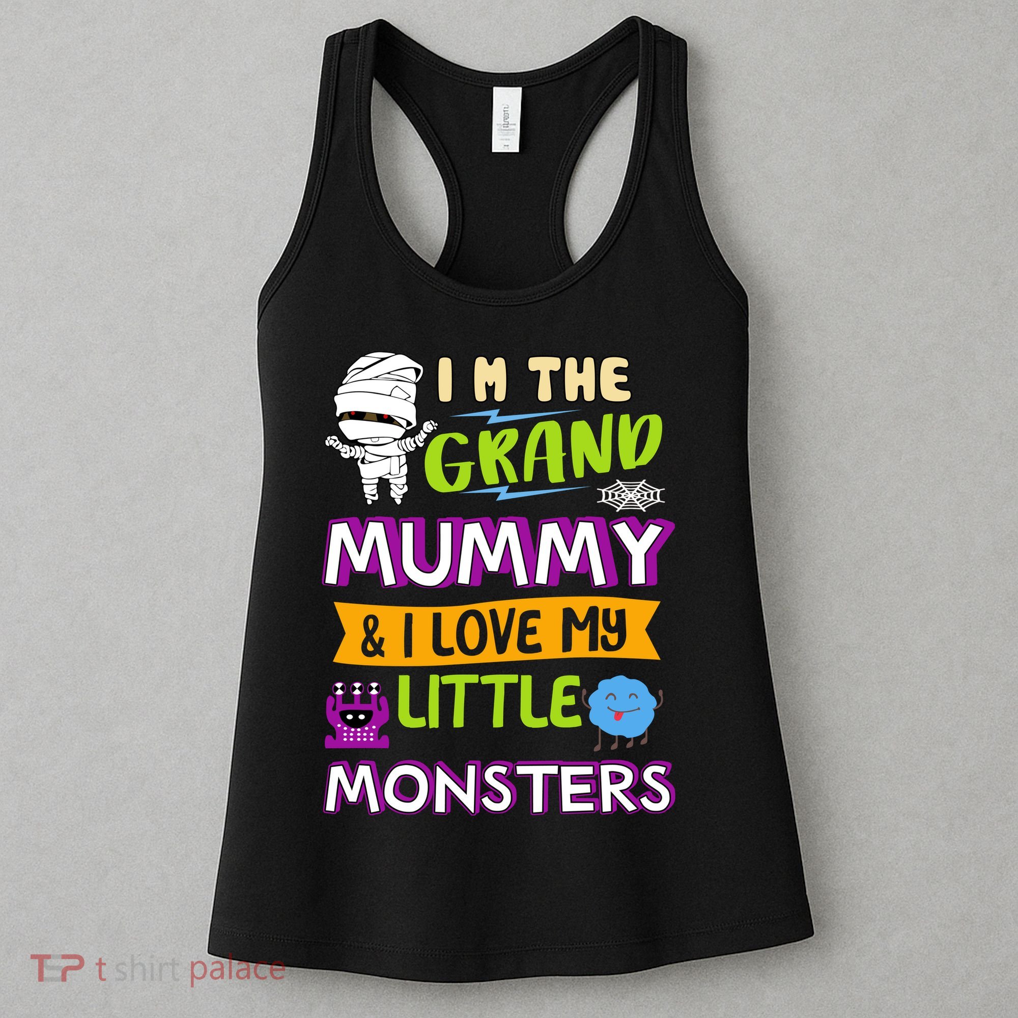 I'm The Grand Mummy & I Love My Little Monsters Women's Tank Top
