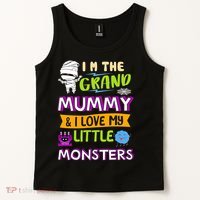 I'm The Grand Mummy & I Love My Little Monsters Tank Top thumb 2