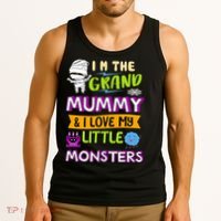 I'm The Grand Mummy & I Love My Little Monsters Tank Top thumb 3