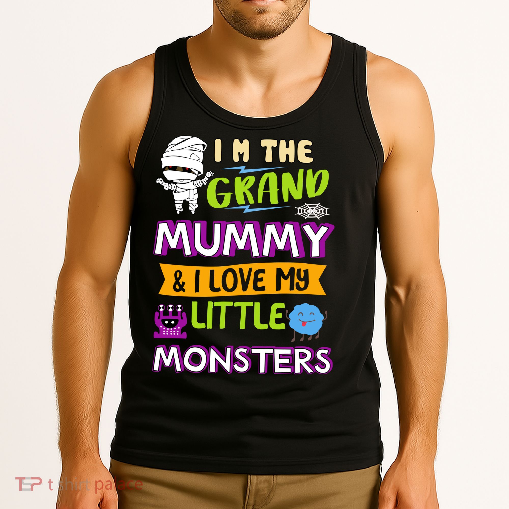 I'm The Grand Mummy & I Love My Little Monsters Tank Top