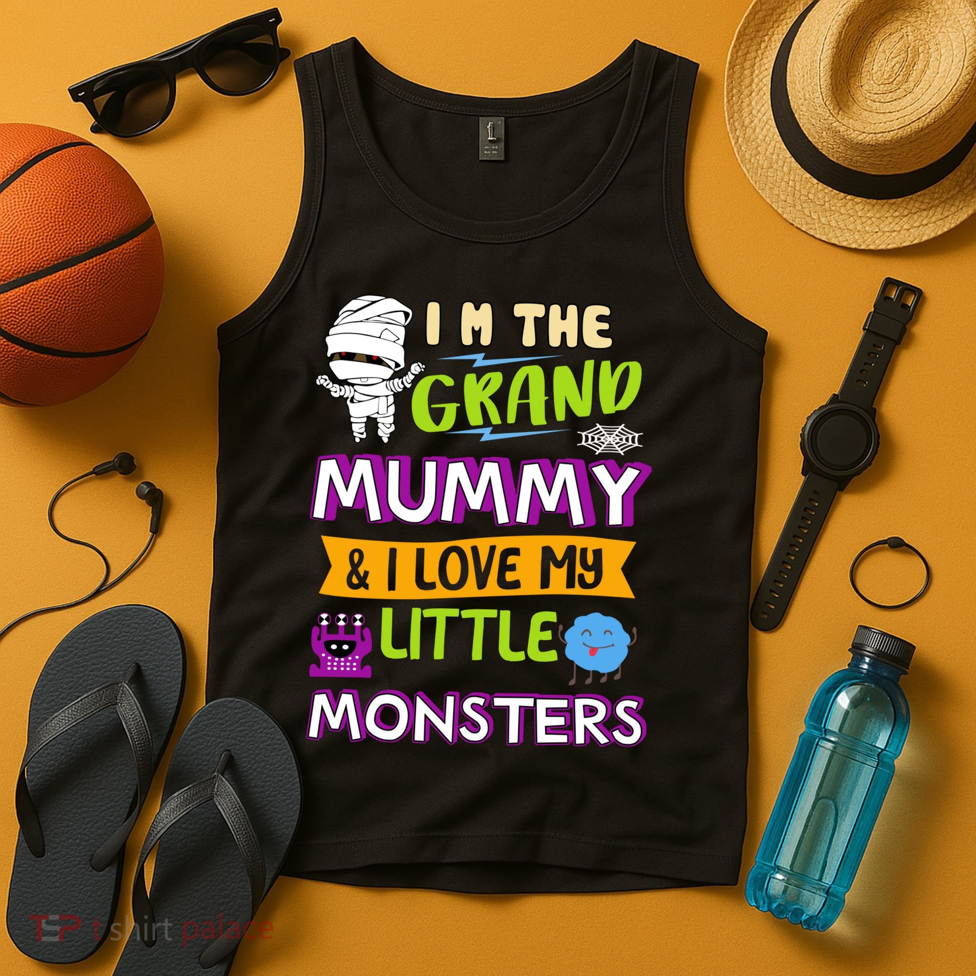 I'm The Grand Mummy & I Love My Little Monsters Tank Top