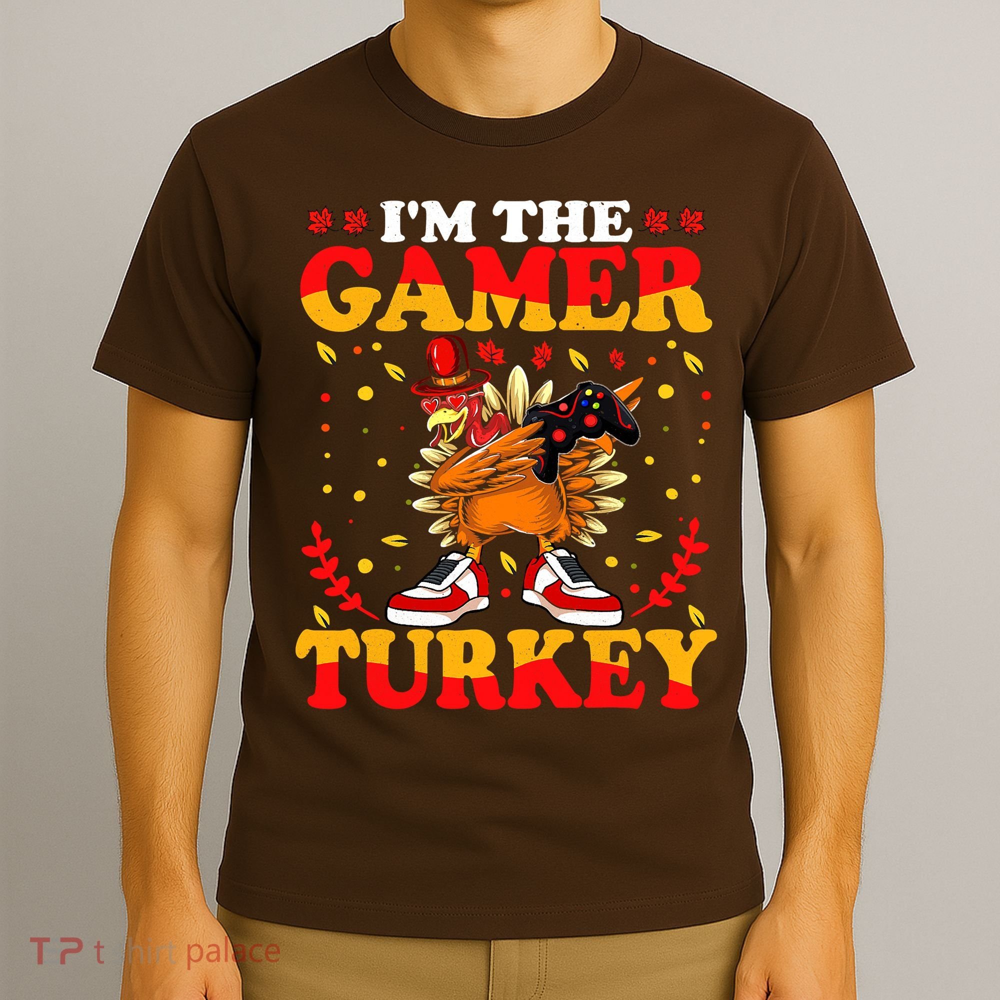 I'm The Gamer Turkey Gaming Boys Happy Funny Thanksgiving T-Shirt