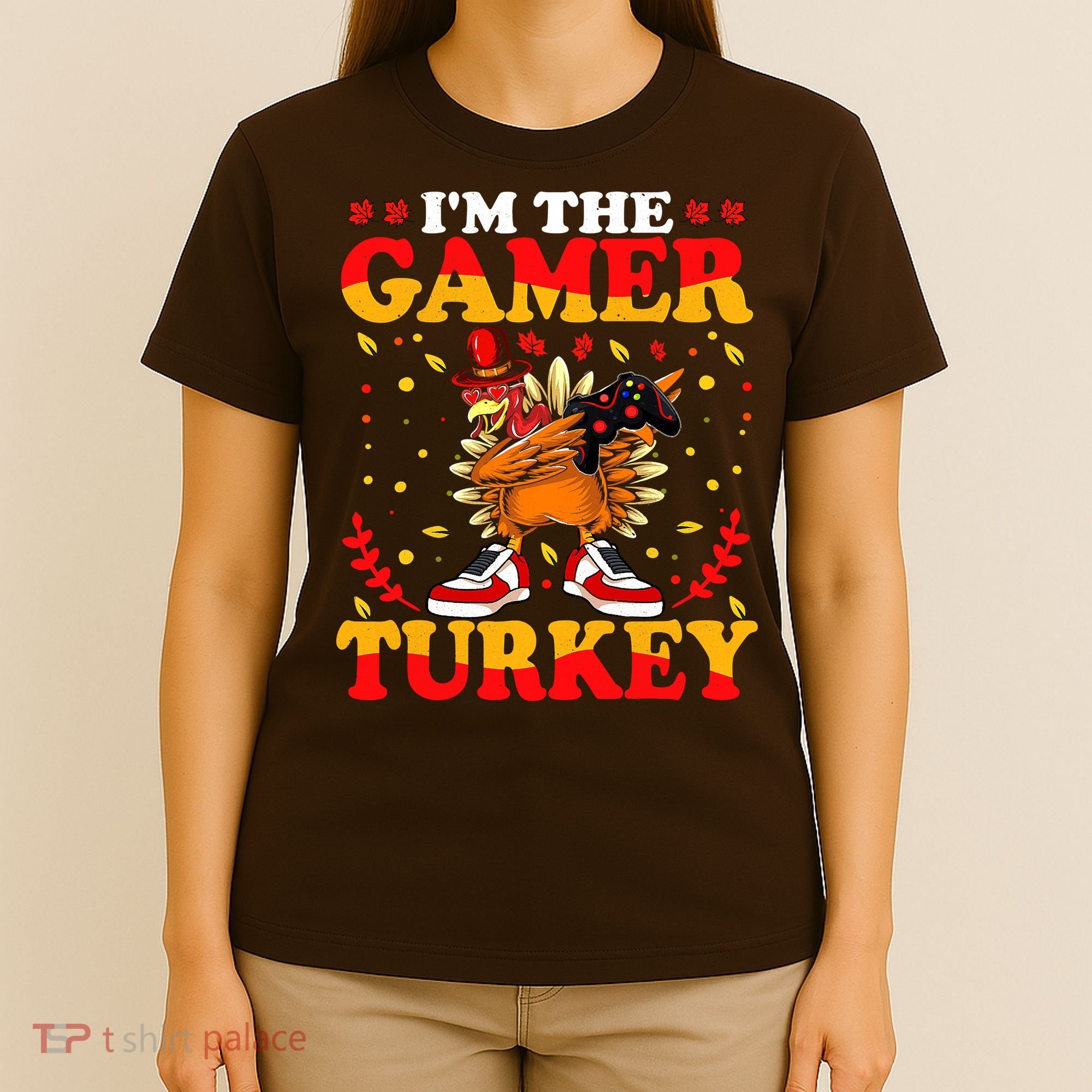 I'm The Gamer Turkey Gaming Boys Happy Funny Thanksgiving T-Shirt