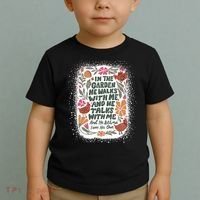 In The Garden He Walks With Me And He Talks With Me Funny Toddler T-Shirt thumb 2