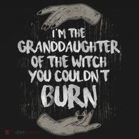 Im The Granddaughter Of The Witch You Couldnt Burn Cute Gift Women's Hoodie thumb 2