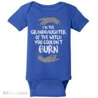Im The Granddaughter Of The Witch You Couldnt Burn Cute Gift Baby Bodysuit thumb 0