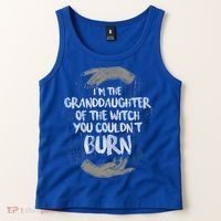 Im The Granddaughter Of The Witch You Couldnt Burn Cute Gift Tank Top thumb 2