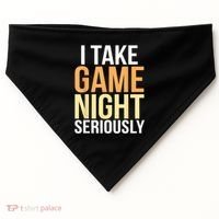 I Take Game Night Seriously Board Game USA-Made Doggie Bandana thumb 0