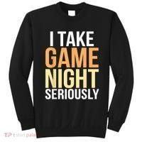 I Take Game Night Seriously Board Game Sweatshirt thumb 0