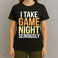 I Take Game Night Seriously Board Game T-Shirt thumb 4