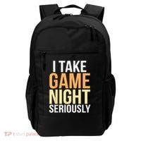 I Take Game Night Seriously Board Game Backpack thumb 0