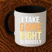 I Take Game Night Seriously Board Game Coffee Mug thumb 2