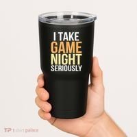 I Take Game Night Seriously Board Game Tumbler thumb 2