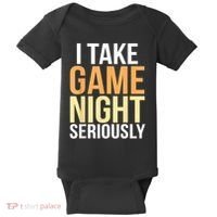 I Take Game Night Seriously Board Game Baby Bodysuit thumb 0