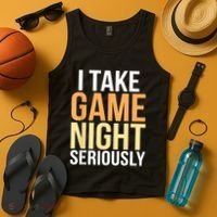 I Take Game Night Seriously Board Game Tank Top thumb 4