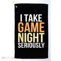 I Take Game Night Seriously Board Game Golf Towel thumb 0