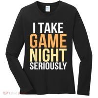 I Take Game Night Seriously Board Game Women's Long Sleeve Shirt thumb 0