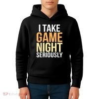 I Take Game Night Seriously Board Game Kids Hoodie thumb 4