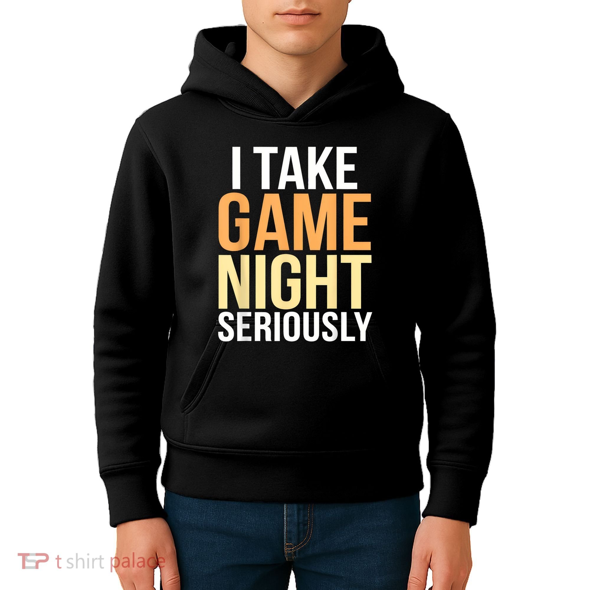 I Take Game Night Seriously Board Game Kids Hoodie