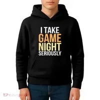 I Take Game Night Seriously Board Game Kids Hoodie thumb 4