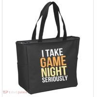 I Take Game Night Seriously Board Game Tote Bag thumb 2