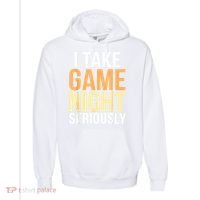I Take Game Night Seriously Board Game Comfort Colors Garment-Dyed Hooded Sweatshirt thumb 0