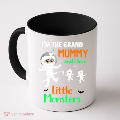 IM The Grand Mummy And I Love My Little Monsters Grandma Gift Coffee Mug