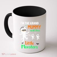 IM The Grand Mummy And I Love My Little Monsters Grandma Gift Coffee Mug thumb 0